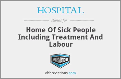 what does or stand for in hospital.